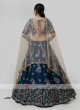 Silk Choli Suit In Blue